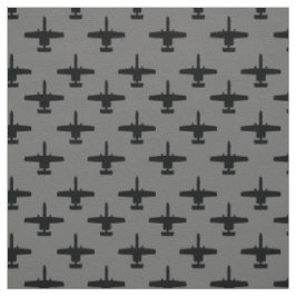 Tela Patrón A-10 de ataque de Warthog negro y gris