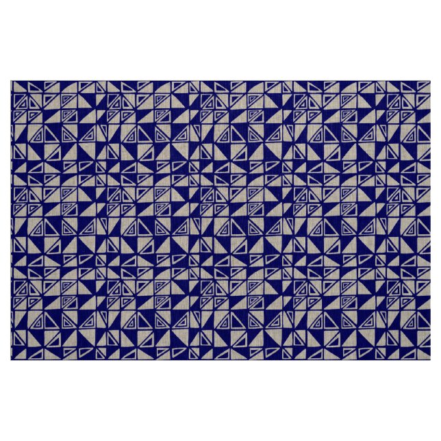 Tela Patrón abstracto 051115 - Azul oscuro ("Cuarto gordo" (fat quarter))