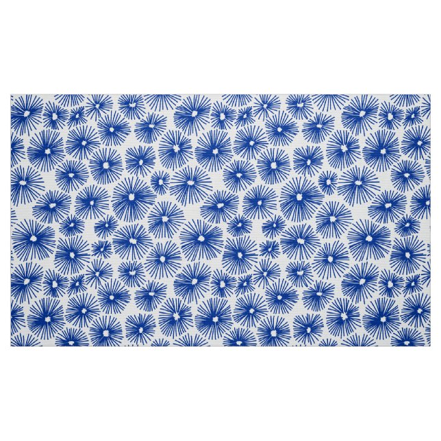 Tela Patrón abstracto 101115 - Azul marino ("Cuarto gordo" (fat quarter))