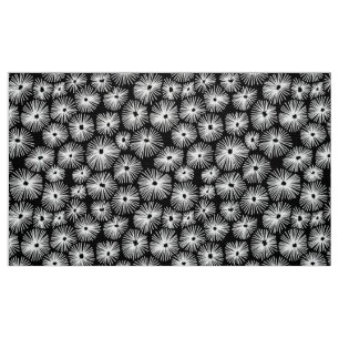 Tela Patrón abstracto 101115 - Blanco sobre negro