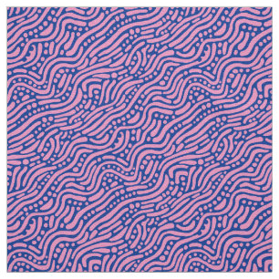 Tela Patrón abstracto 110523 - Azul rosado y naval
