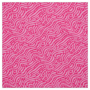 Tela Patrón abstracto 110523 - Rojo rosa y neón