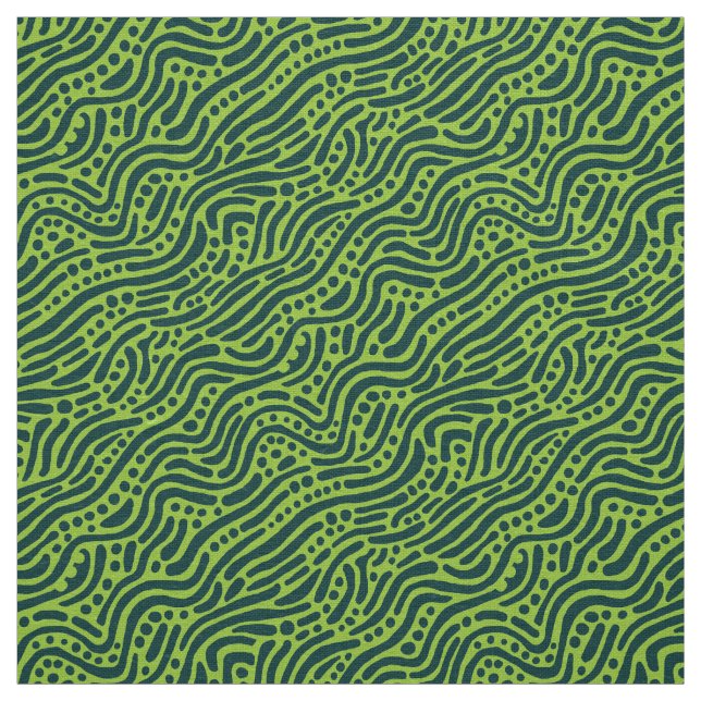 Tela Patrón abstracto 110523 - Tonos de verde v2 (Retal)