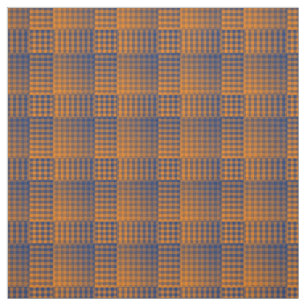 Tela Patrón abstracto de cuadros naranja y púrpura