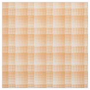 Tela Patrón abstracto de cuadros naranjas y blancos