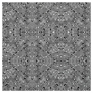 Tela Patrón abstracto en blanco y negro