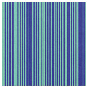 Tela Patrón acuamarino y azul de franjas