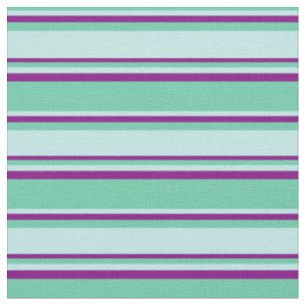 Tela Patrón acuarino, turquesa y morado