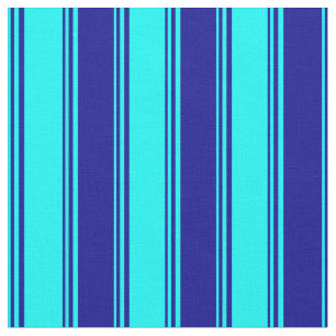 Tela Patrón acuático y azul oscuro con estampado/estria