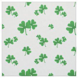 Tela Patrón adorable de trébol irlandés