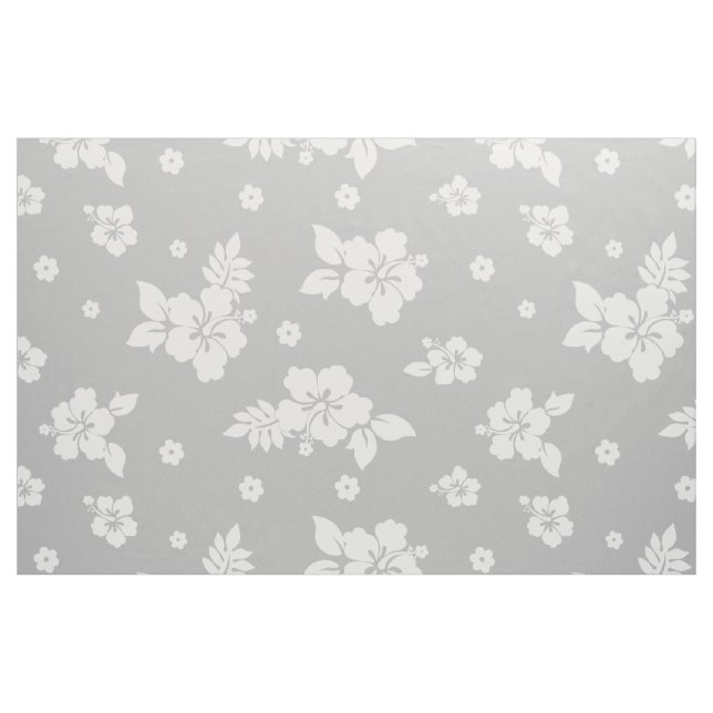 Tela Patrón Aloha Gray Classic Hawaii sin foco ("Cuarto gordo" (fat quarter))
