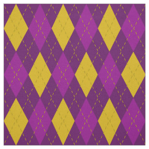 Tela Patrón argílico morado y dorado