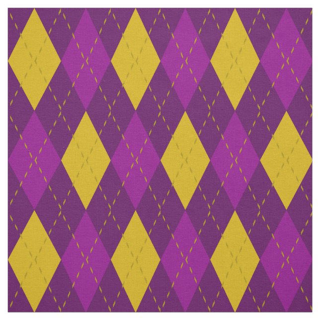 Tela Patrón argílico morado y dorado (Retal)
