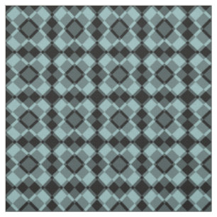 Tela Patrón Argyle de Cuadros Azul Negro