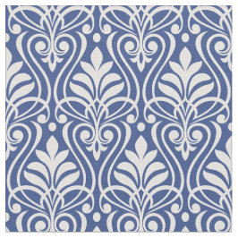 Tela Patrón Art Deco 01 - Rosa claro en azul prusiano