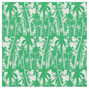 Tela Patrón audaz de palmeras tropicales