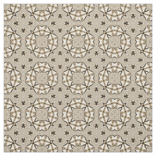 Tela Patrón azteca azteca azul beige-marrón blanco