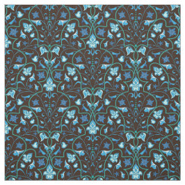 Tela Patrón azul árabe