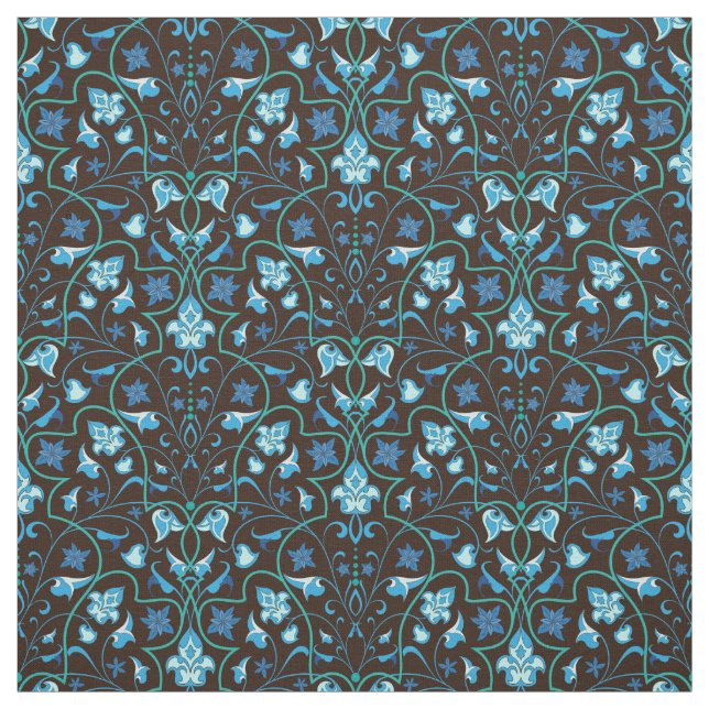 Tela Patrón azul árabe (Retal)