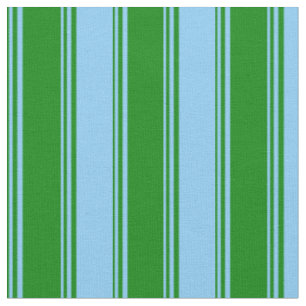 Tela Patrón azul cielo verde y claro