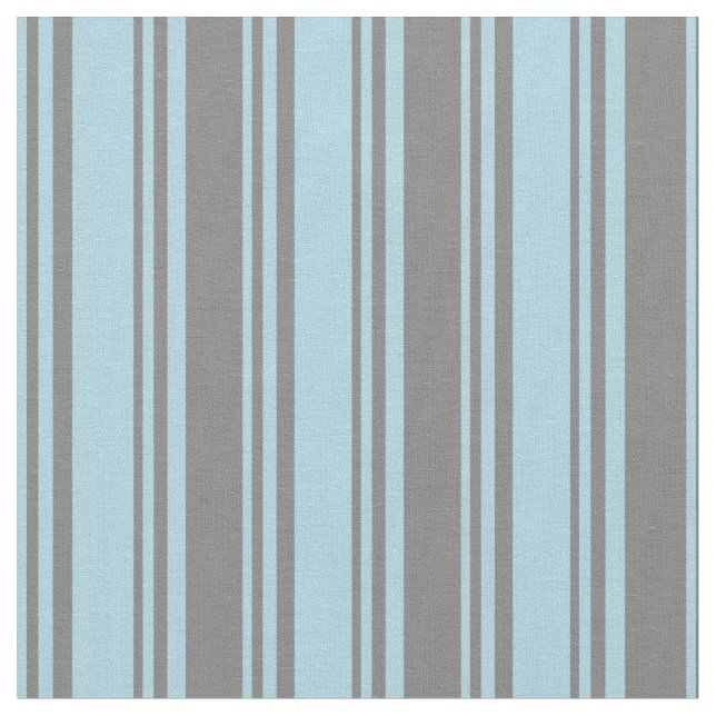 Tela Patrón azul claro y gris de franjas (De cerca)