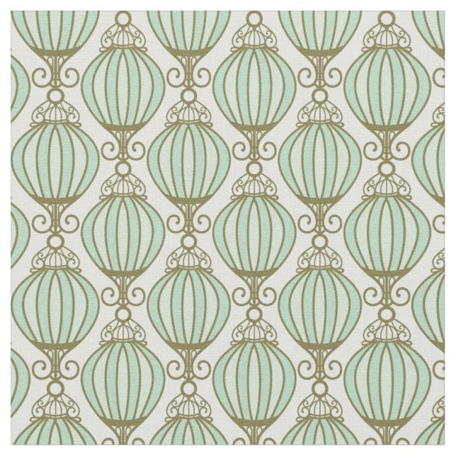 Tela Patrón azul de Motton (De cerca)