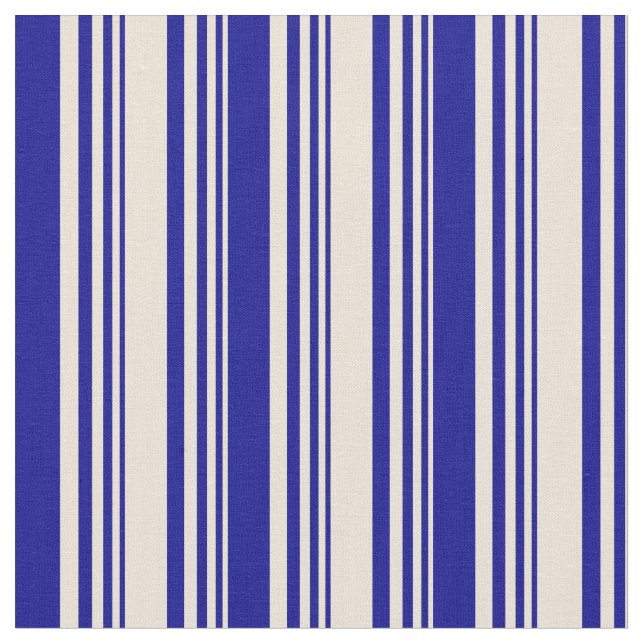 Tela Patrón azul oscuro de franjas (De cerca)