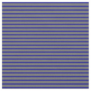 Tela Patrón azul oscuro y gris oscuro en lino/rayado