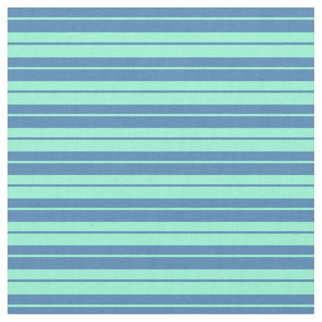 Tela Patrón azul y acuamarina (De cerca)