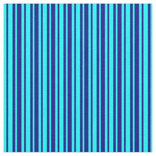 Tela Patrón azul y agua (De cerca)