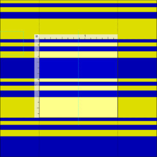 Tela Patrón azul y amarillo de franjas