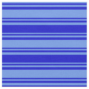 Tela Patrón azul y azul de flor de maíz