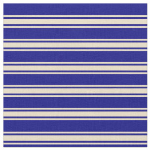 Tela Patrón azul y blanco