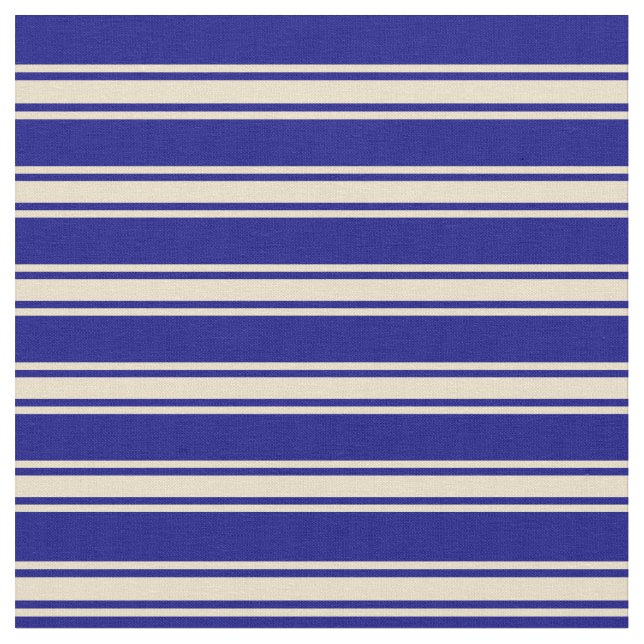 Tela Patrón azul y blanco (De cerca)