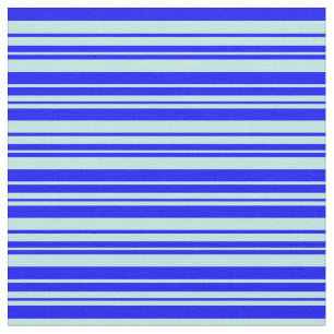 Tela Patrón azul y turquesa de franjas