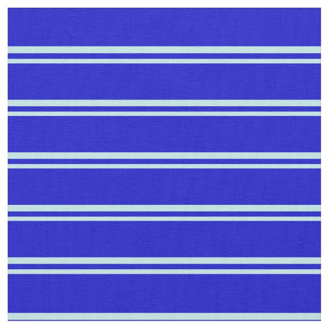 Tela Patrón azul y turquesa de franjas (De cerca)