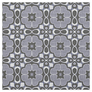 Tela Patrón Batik Violet Dark Blue Nouveau Deco Bali