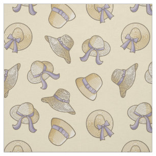 Tela Patrón Beige de las Gorras de verano