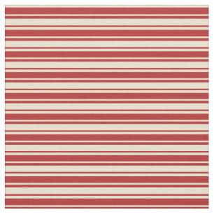 Tela Patrón Beige y Rojo Tirado/Llenado