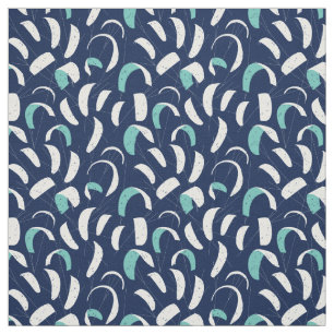 Tela Patrón blanco azul de embarque de cometas