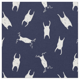 Tela Patrón blanco azul del Funda de huevo de tiburón