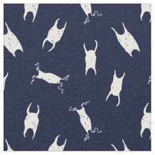 Tela Patrón blanco azul del Funda de huevo de tiburón