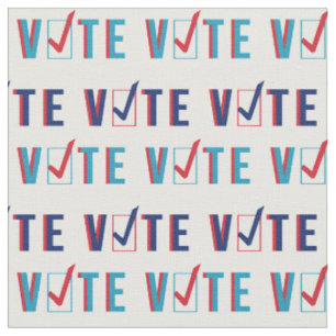 Tela Patrón blanco de marca de verificación de voto