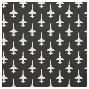 Tela Patrón blanco de T-38 sobre negro
