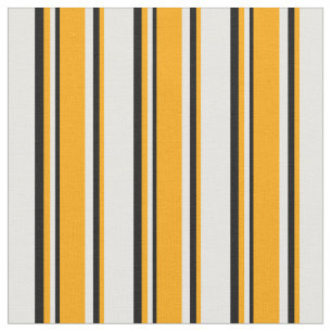 Tela Patrón blanco, Naranja y negro