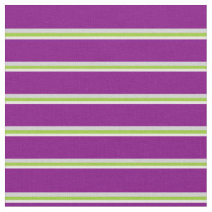 Tela Patrón blanco, verde, gris claro y morado