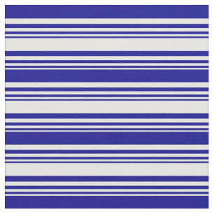 Tela Patrón blanco y azul oscuro
