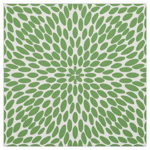 Tela Patrón bonito dibujado a mano verde