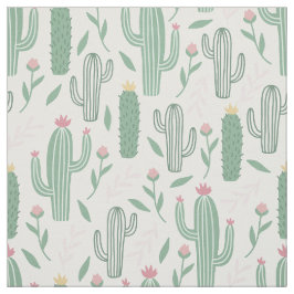 Tela Patrón botánico cactus