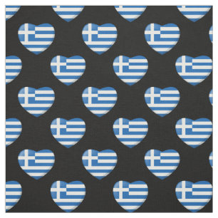 Tela Patrón cardíaco de la bandera griega
